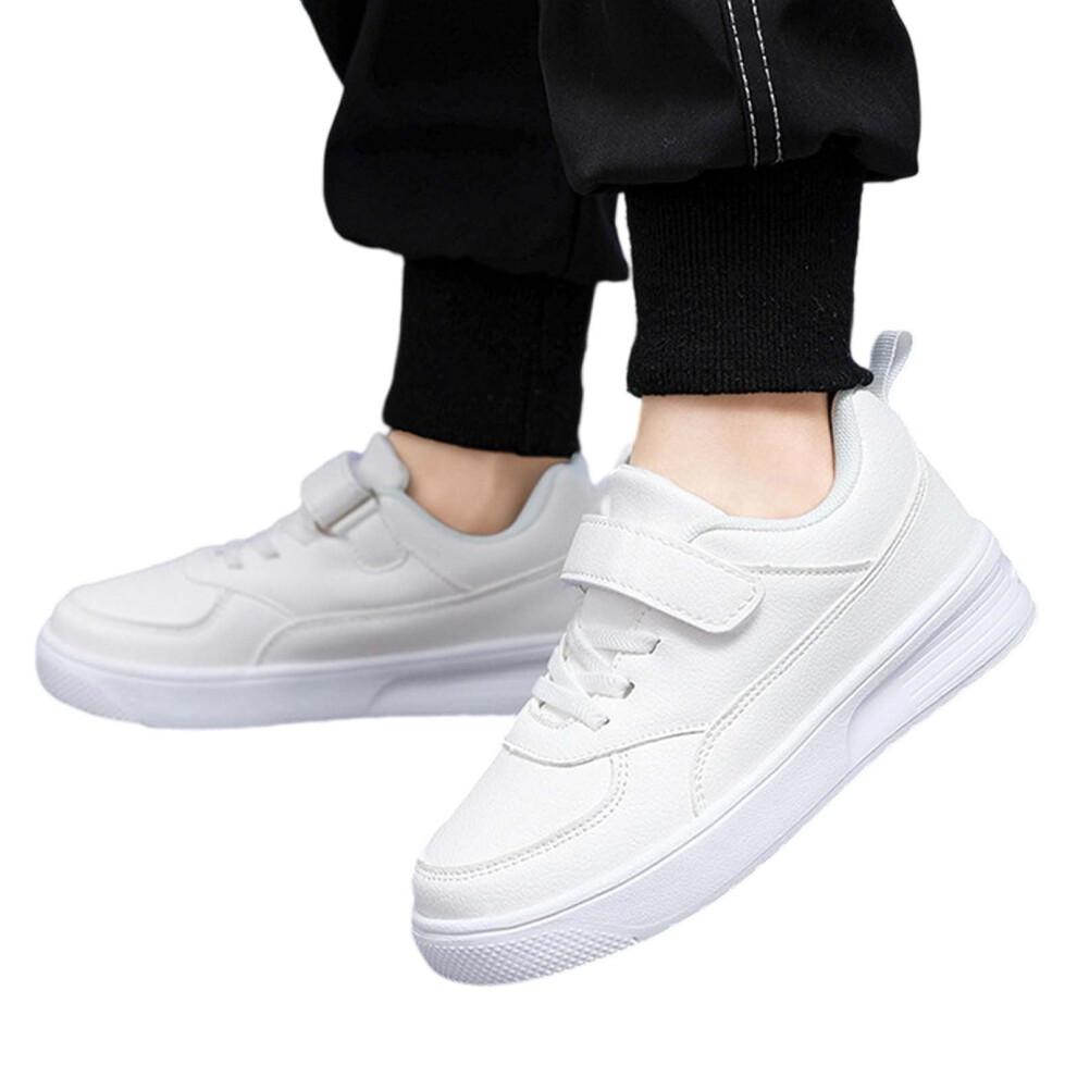 Lightweight Kids Sneakers for Boys & Girls – Comfortable Casual & School Shoes, White Size 38, Compatible with Everyday Wear