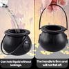 Mini Skull Witch Kettle Candy Plastic Cauldron Holder Halloween Party Prop Tool