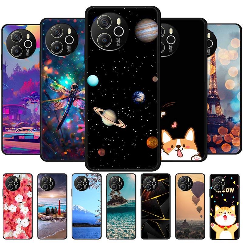 Para Funda Blackview Shark 8 Original Silicona Suave TPU Fundas de Teléfono Cubierta Trasera Para Blackview Shark8 Protector Moda Planeta Coque