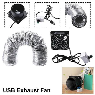 1Pcs Adjustable Speed Fume Absorber with Pipe Air Blower Bathroom Kitchen Industrial