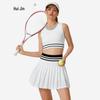 Breathable High-Quality Two-Piece Tennis & Running Skirt Set - Elastic, Cropped for Yoga & Outdoor Sports