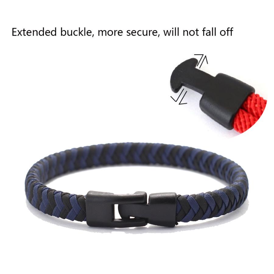 Simple Style Men Bangle 4 Colors Handmade Weaven Fabric Wrap Braslet Hiphop Rock Hand Accessories Outdoor Cycling Braclet Joias
