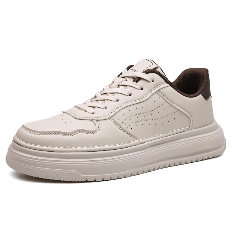 Sapatos Plus Size para Homem 38-45 Moda Outono Homem Cadarço Plataforma Sandálias de Cunha Confortáveis Antiderrapantes Tênis Casuais Esportivos Sapatos de Homem