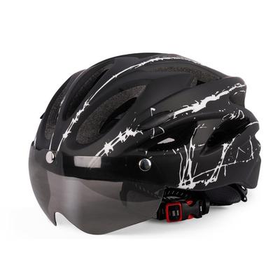 Capacete Ciclismo Capacete para Adultos Homens Mulheres Capacete de Proteção com Viseira Magnética