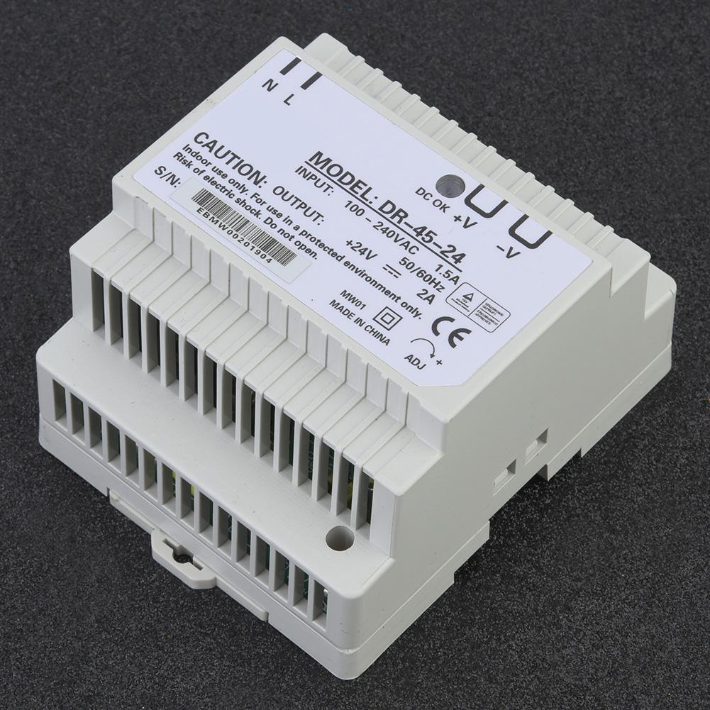 DR 45 24 45W Single Output 24V Din Rail Power Supply AC DC Switching Power Supply
