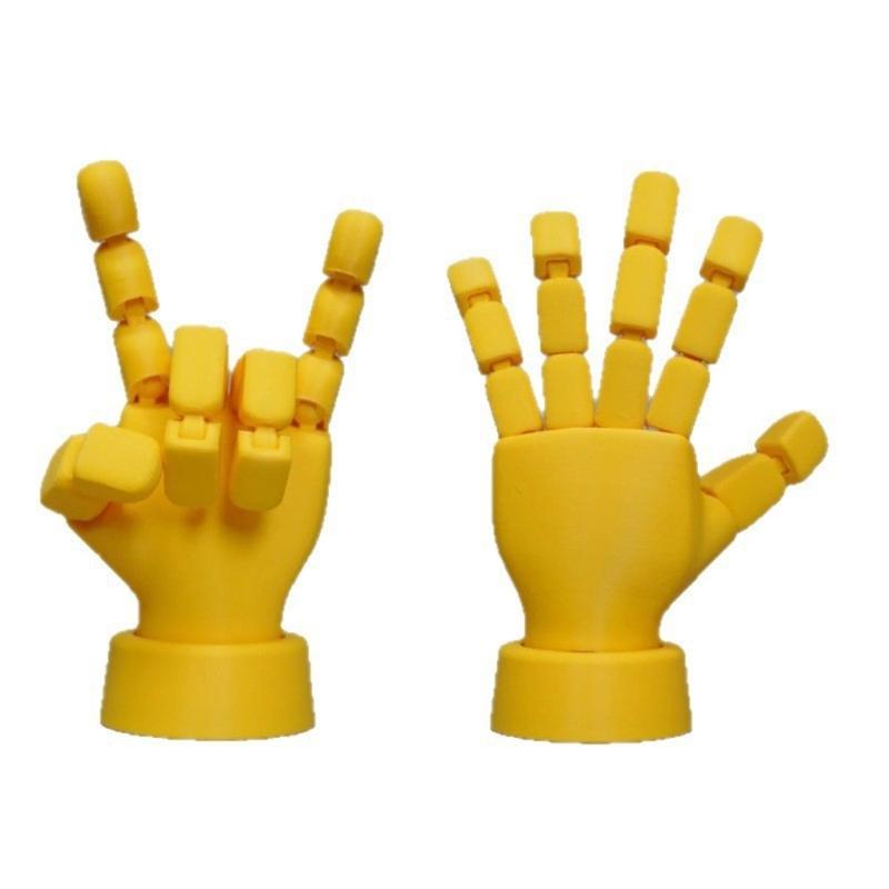 Moveable Fingers Manikin Hand Figure Hand Model Ornament for Sketching Drawing Home Office Desk Posable Joints Hand