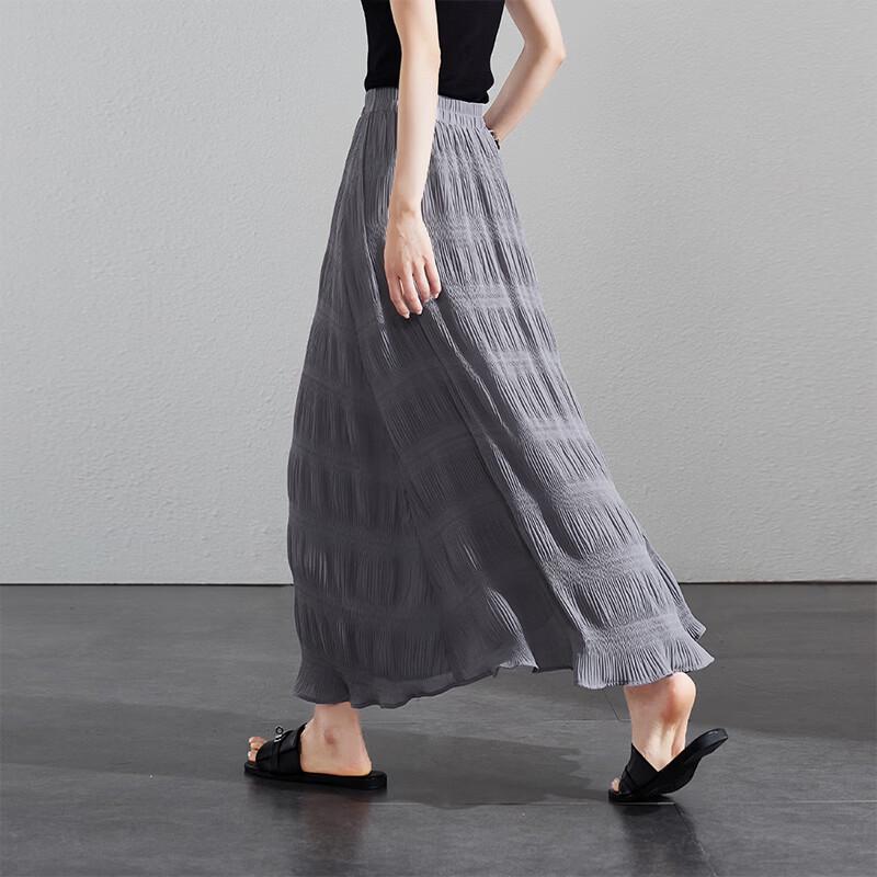 SOFSIL 2026 Summer Pleated A-Line Midi Skirt