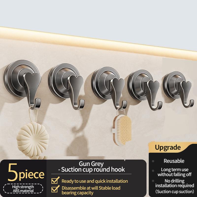 No Need To Drill Suction Cup Door Coat Hook Adhesive Hooks Row Hook, Key hook, Kitchen Hook, Storage Rack Clothes Hook