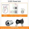 5/10/20Sets 12/16/19mm Zinc Alloy Electronic Key Switch ON OFF Phone Lock Security Power Switch Tubular Terminals 2 Position Switches4