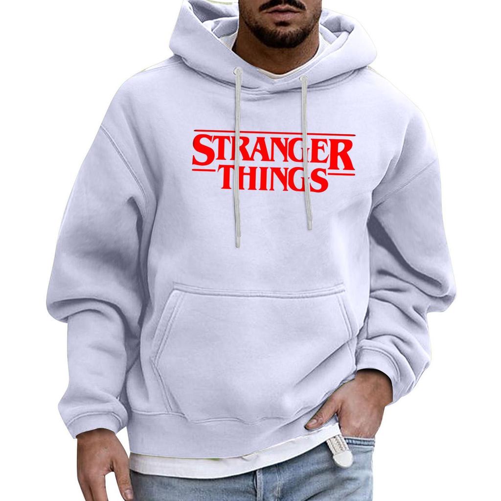 Herren Sport Freizeit Langarm Kapuzenpullover mit Tasche