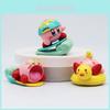 Süße Cartoon Strand Stern Kirby PVC Figur Kuchenmodell Dekoration Autoornament 6cm