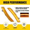 2PCS Amber Full LED Front Side Marker Lights For Mini R58 Coupe R60 Countryman