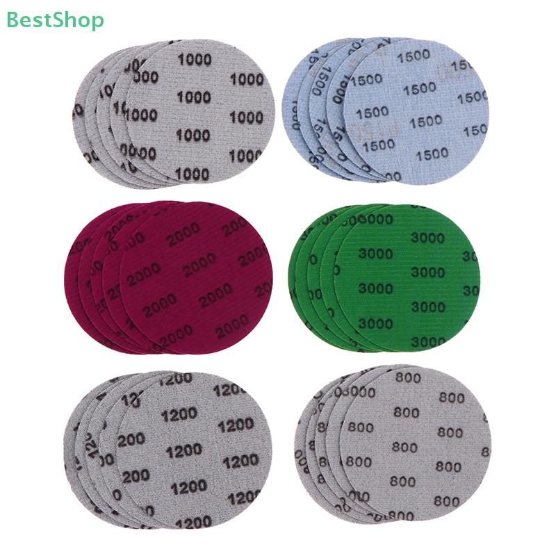 30Pcs Of 3''75MM Silicone Carbide Backed Sandpaper Discs,Sandpaper Grinding Tool(Granularity: 800/1000/1200/1500/2000/3000)
