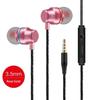 3.5Mm Wired Earphones 360° Surround Sound In Ear Wired Headphones With Microphone Wired Control Wired Headphones