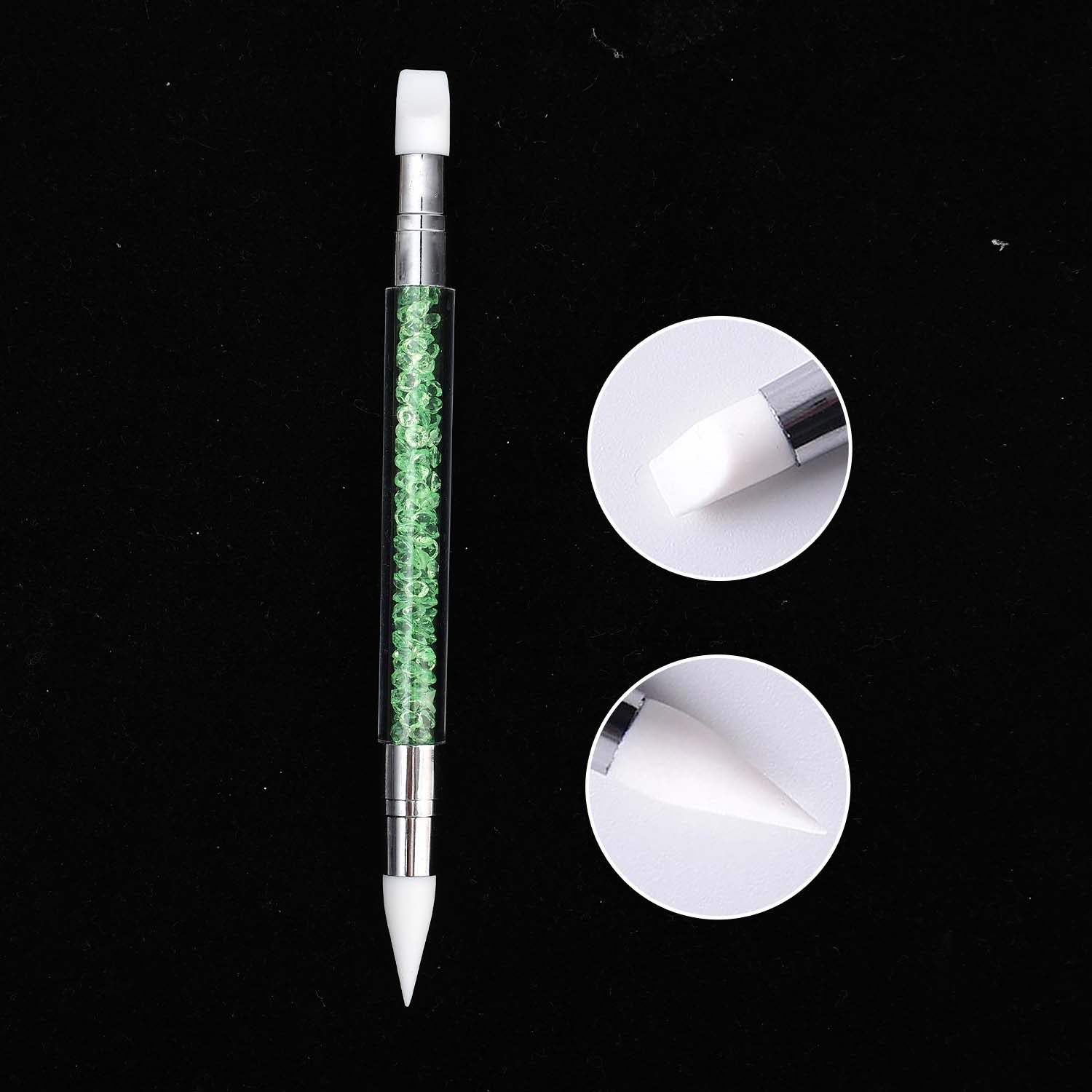 

Double Head Silicone Nail Art Pen Carving Flower Sculpting Pen Adjustable Glue Stick Embossing Brush Professional Manicure Tools