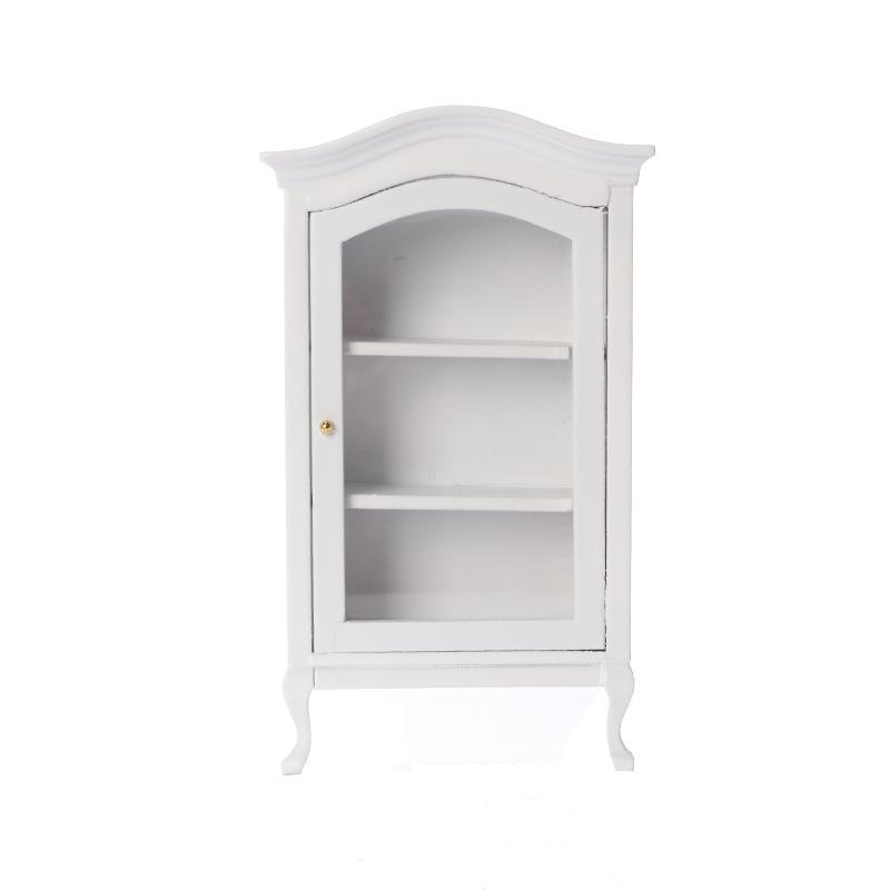 1:12 Dollhouse Cupboard Display Shelf Miniature Furniture Wine Cabinet DIY Toys Bookcase Display Shelf