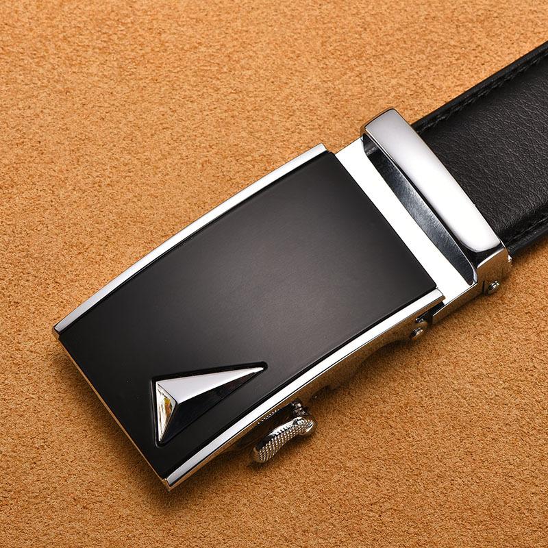 Men'S Automatic Buckle Belt True Two-Layer Cowhide Automatic Buckle High-End Men'S Pants Belt Business Source