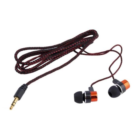 3.5mm Universal Braided Wired In-ear Earphone Stereo Headphone for Phone Tablet
