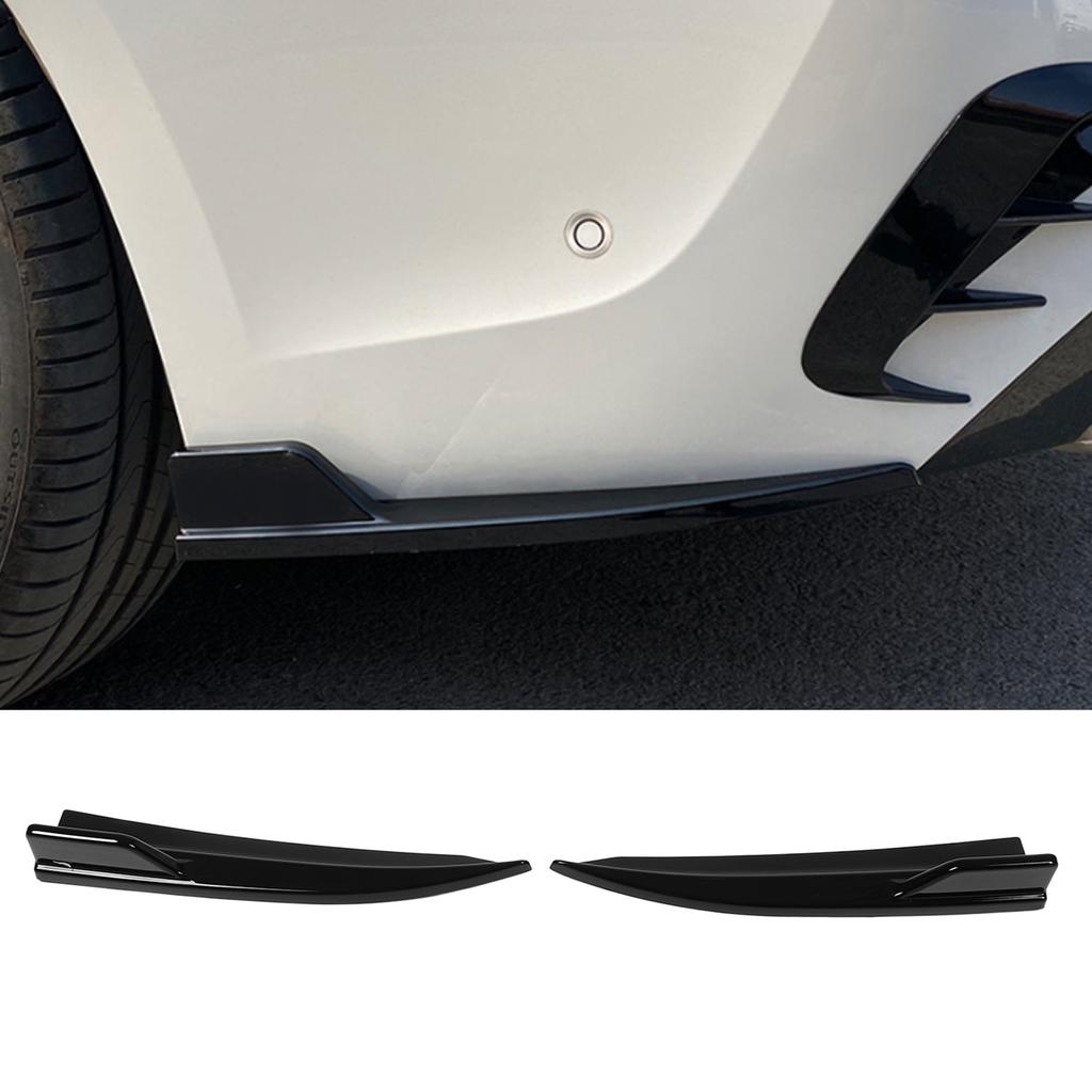 2 Pcs Rear Splitter Lip Spoiler Glossy Black Left Right Bumper Diffuser Splitter Kit for 3 Series  0 M Sport 2019‑2022