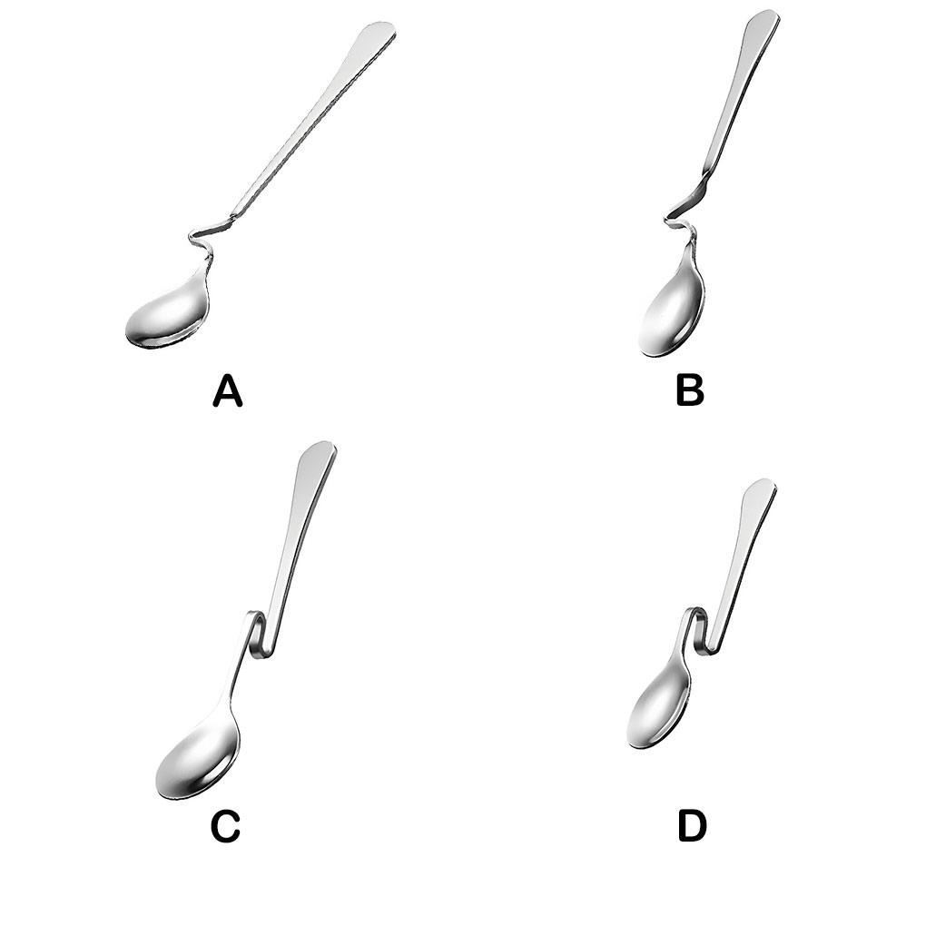 Coffee Spoon Ice Cream Milk Drink Stirring Scoops Teaspoons Home Bar Cafe Hotel Party Kitchen Tableware Cutlery