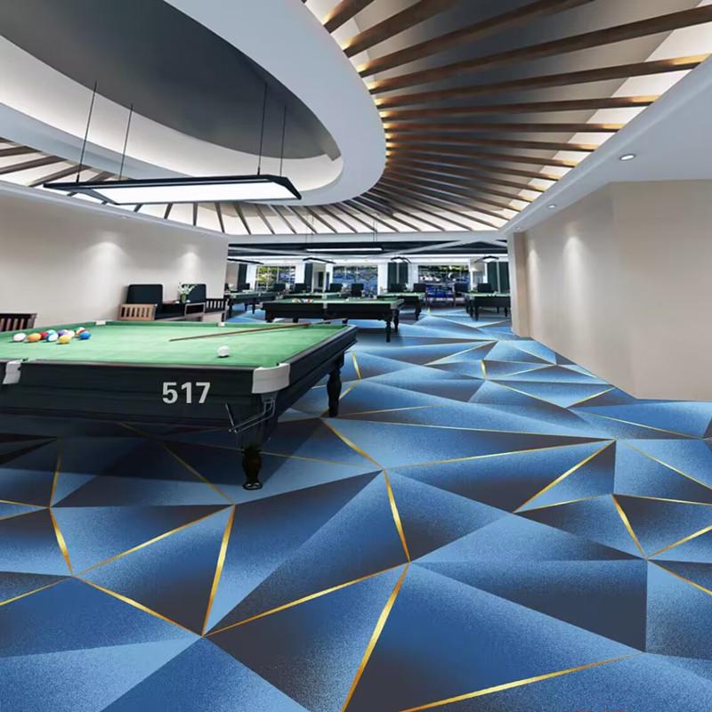 Luxury Printed Carpet for Hotel Billiard, Game, and Recreation Rooms – Wall-to-Wall Hallway and Private Room Flooring