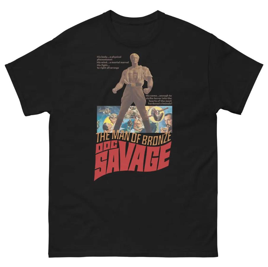 Bronze Hero Vintage Retro Adventure 70s Pulp Action Classic Sci-Fi Comic T-Shirt Unisex T-Shirt XXXL