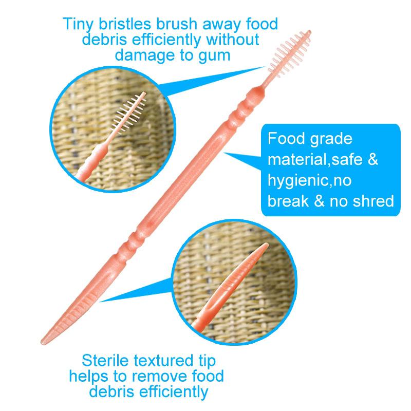 Toothpick Disposable Family Box Packed Portable Ultra Fine Pick Double Head High End Personality Creative Fruit Stick 150 Pieces