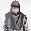 Sand Blasting Protective Hood Big Vision Safety Helmet Anti Impact Wear Resistant Lens Protective Shawl for Chemical Engineering