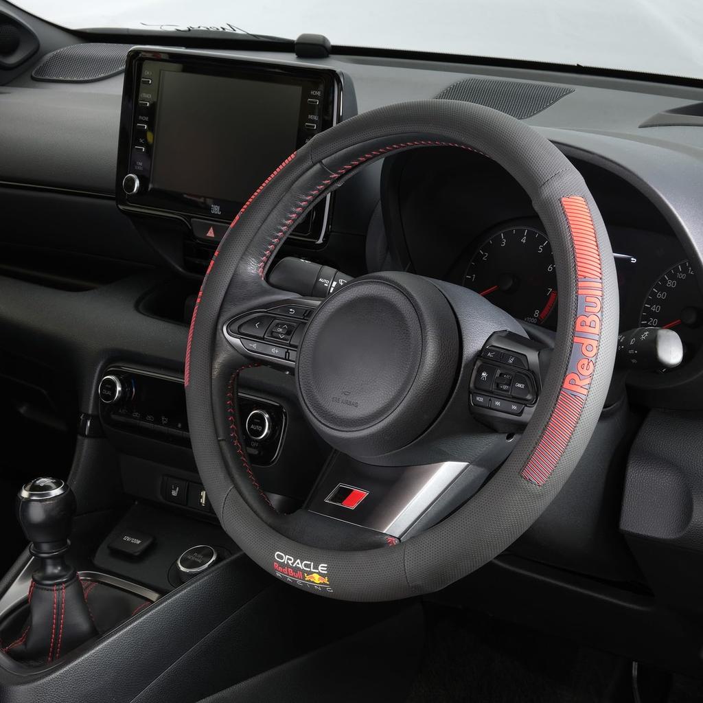 Red Bull Racing Steering Wheel Cover, Medium, Black X Red, SWC003M