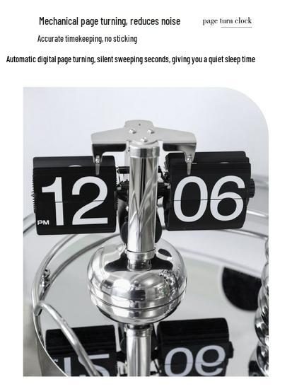 Creative Retro European Automatic Mechanical Desk Clock - Modern Simple Living Room Ornament