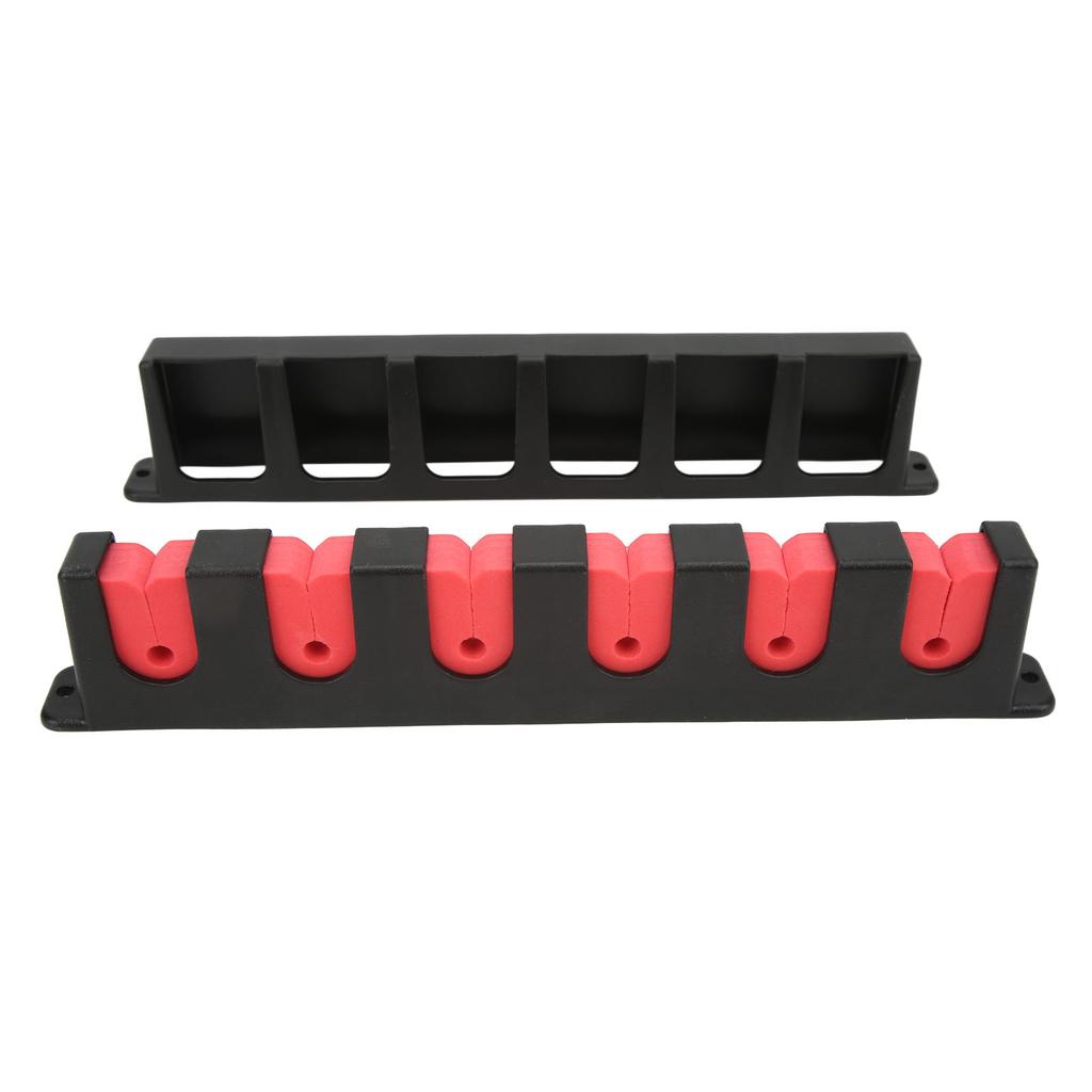 2Pcs Wall Mounted Fishing Rod Rack Orderly Storage Space Saving Anti Scratch Horizontal Fishing Rod Holder for