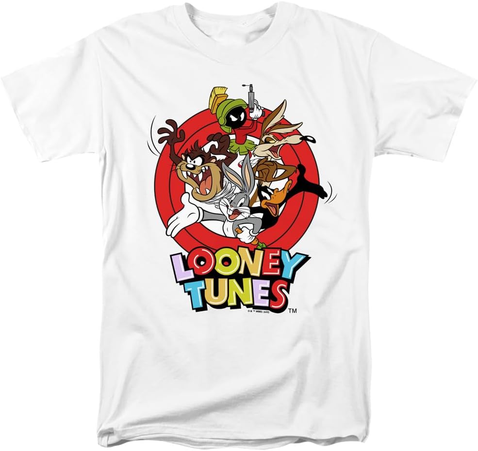 Popfunk Looney Tunes Group Characters Unisex Adult T Shirt S