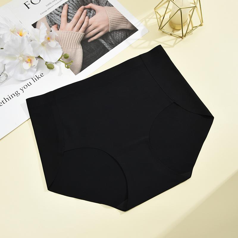 

Сексуальные бесшовные трусики Удобные мягкие интимные женские трусики Женское интимное белье Женское нижнее белье Трусы-слипы из ледяного шелка XXL&1pc чёрный