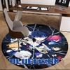 1pc Blue Lock Anime Design Round Carpet - Office Chair Mat, Non-Slip Rug for Home Decor, Living Room, Bedroom, Game Room
