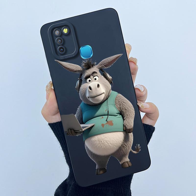 For Infinix Hot 10 Lite Smart 5 Hot 11 G37 10S 10T 10i Case Lovely Cartoon Cat Liquid Silicone Soft Shockproof Back Cover Capa