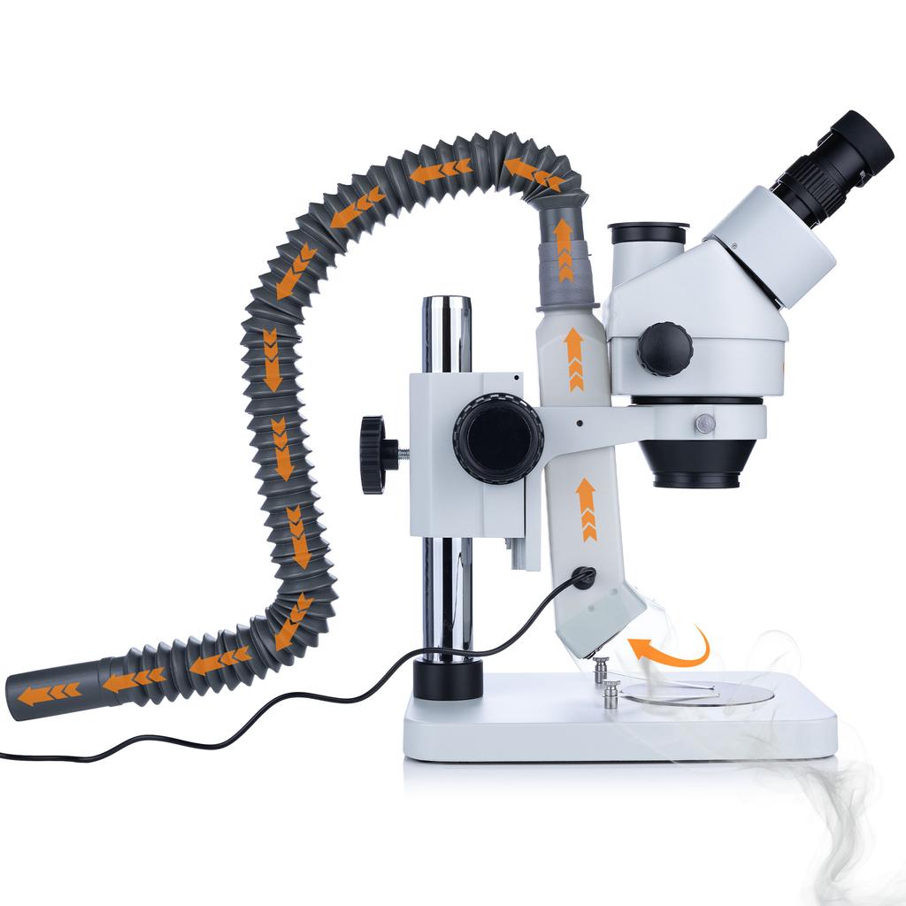 Fume extractor for the Rosfix stereoscopic microscope