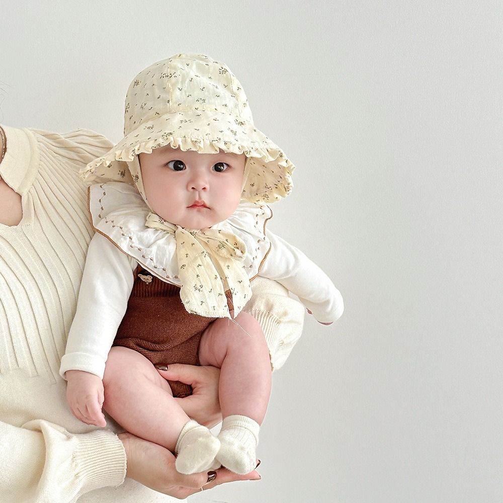 Korean Style Baby Hat Breathable Children Fisherman Hat Sunshade Hat Summer Kid Sun Cap  Girls