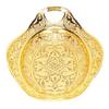 Oval Shape Fruit Tray Gold Decorative Tray Elegant Jewelry Organizer Tray  Kitchen Counter