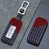 Fit For Mitsubishi Lancer Xpander Outlander Asx Ex Pajero Sport Eclipse Cross Montero Carbon Fiber Auto Key Fob Cover Case Housing Key Ring