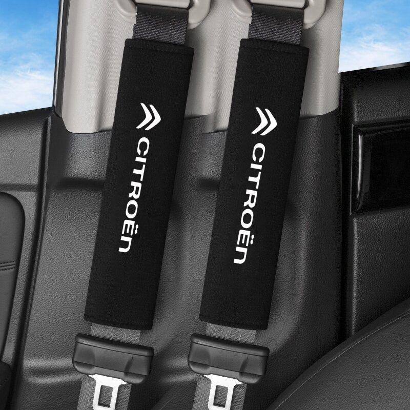 

2Pcs Car Seat Belt Shoulder Cover Suede Protective Pad For Citroen C1 C2 C3 C5 AIRCROSS C4 Picasso C4L C-ELYSEE DS DS4 Berlingo