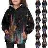 Girls' Hooded Tie-Dye Sweatshirt - Pullover Print Top