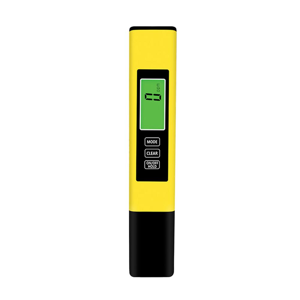 

4 in 1 PH Meter TDS EC Meter With Backlight Digital Water Quality Monitor Tester for Aquarium Swimming Pool 0-9990PPM High Preci жёлтый