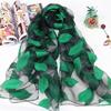 Sciarpe primaverili in organza da donna, protezione solare lunga estiva, involucri di pashmina e scialli, stole