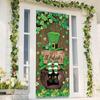St Patricks Day Decorations Irish Shamrock Door Cover Saint Patricks Day Front Porch Welcome Sign St. Patrick's Day Decorations for Home Party