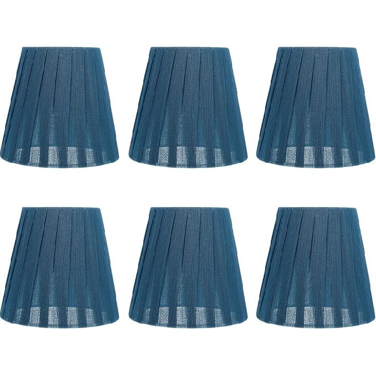 

Uonlytech Модный Домашний Декор Полупрозрачный Газовый Абажур Плиссированный Свет Полупрозрачный Абажур для Настольной Лампы Торшера Подвесного Светильника 5. 5x5. 5x5. синий