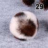 20PCS Imitation Rabbit Fur Ball Handmade Clothing Bag Decoration Artificial Fluffy Soft Pompons Colorful Balls for DIY Keychain