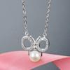 Lindon 925 Sterling Silber Klassische Damen Halskette Anhänger Zirkon Mode Geschenk