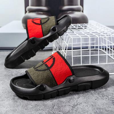 Foreign Trade Men's Summer Wear Versatile New Home Leisure Soft Bottom Men's One-word Beach Cool Slippers