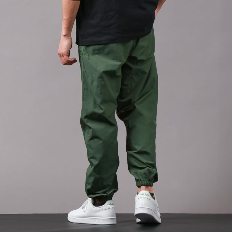 [Jerry] easy pants men's One point logo embroidery Cool touch sensation UV cut jogger pants bottoms sports training outdoor moss green M
