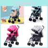 Cozy Elephant Print Umbrella Baby Stroller With Reclining Seat For All Seasons
